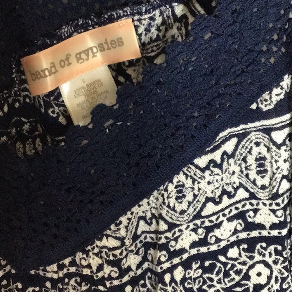 Band of Gypsies > Paisley Blue Romper Small - Picture 5 of 6